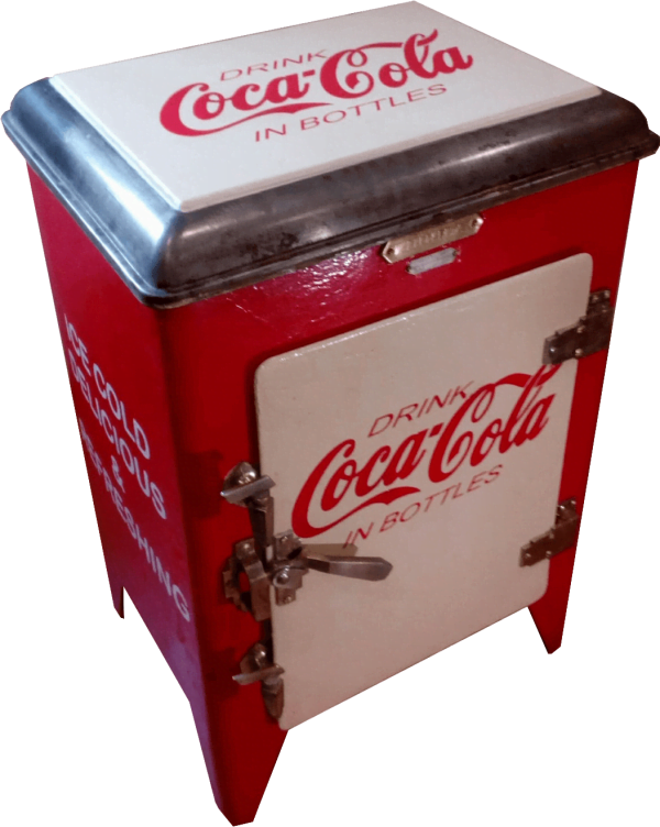 Nevera de chapa vintage Coca-Cola Inicio Neveras de Hielo