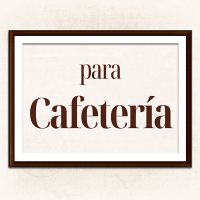 Cuadros Vintage para Cafetería